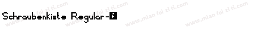 Schraubenkiste Regular字体转换